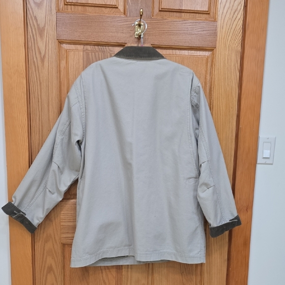 L.L. Bean Women’s Field Barn Chore Jacket with Green Corduroy and Flannel Liner - Picture 5 of 16